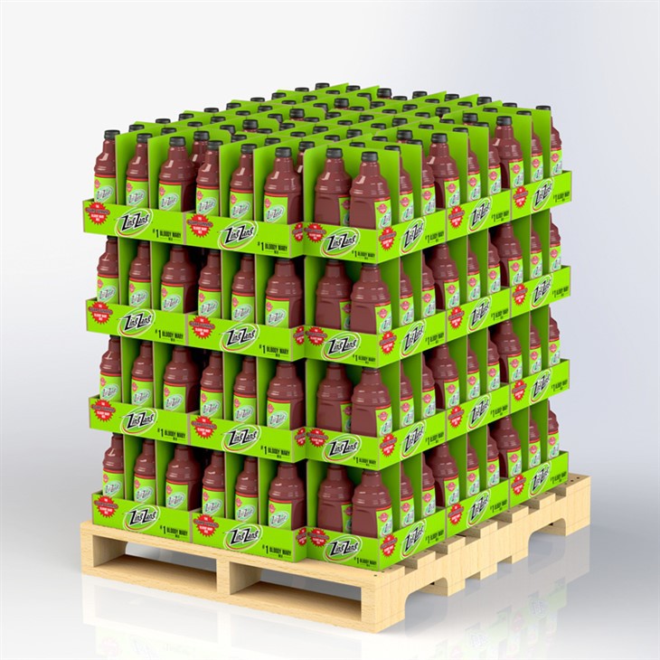 Custom Cardboard Walmart Shop Half Pallet Dump Bin